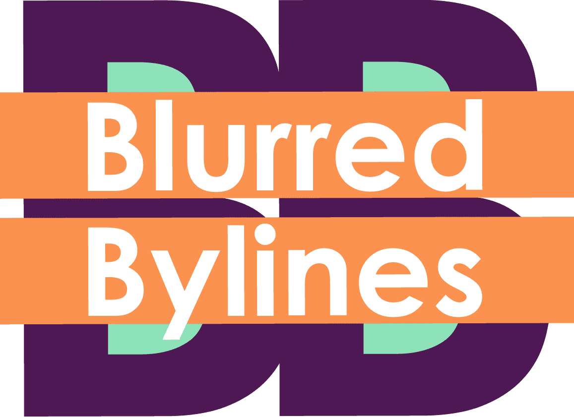 Blurred Bylines logo by Shari Rose