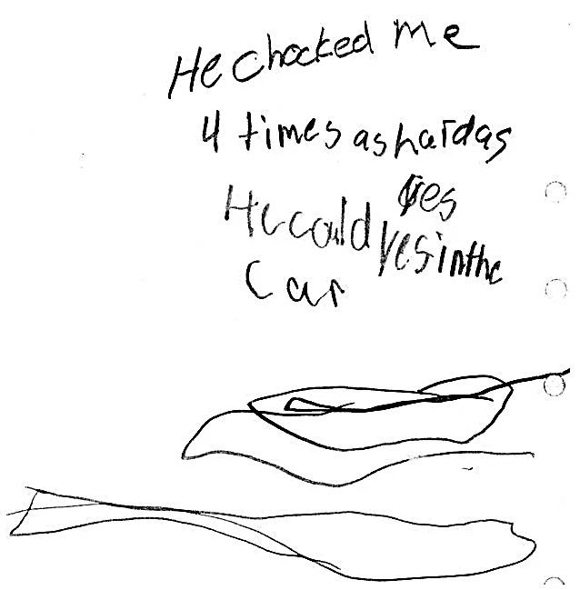 Jennifer Schuett's note in the hospital about the attack