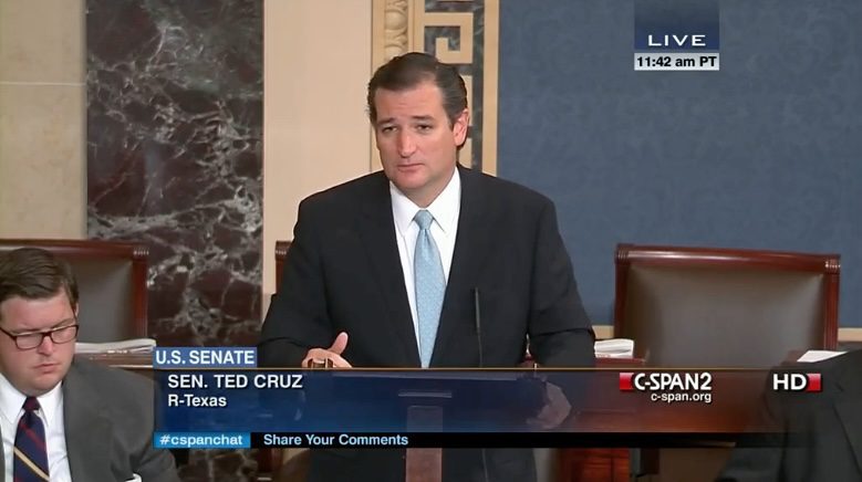 Sen. Ted Cruz filibuster in 2013